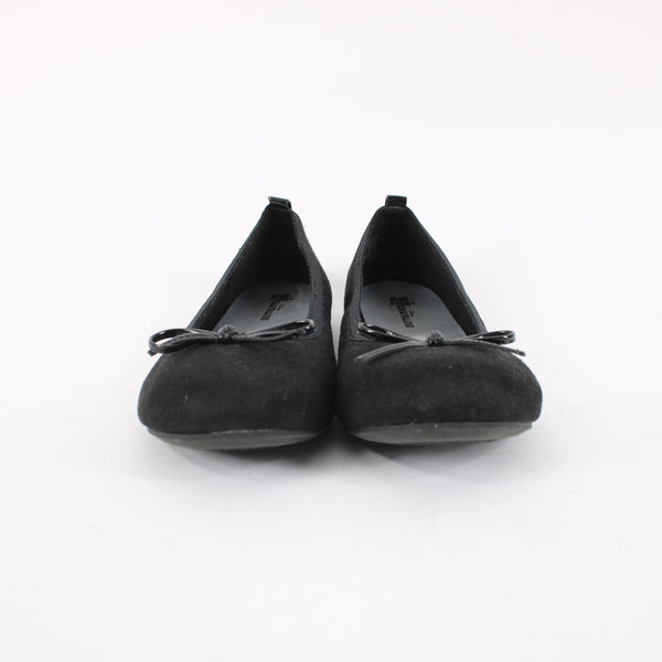 Disney Descendents Sz 5.5 Black Faux Suede Ballet Flat Shoes