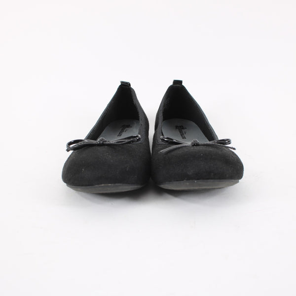 Disney Descendents Sz 5.5 Black Faux Suede Ballet Flat Shoes