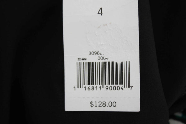 Banana Republic NEW $128 Sz 4 Black Green Multi Lined 100% Polyester Dress