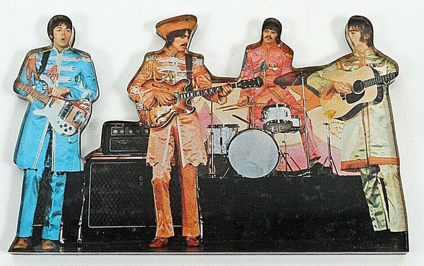 The Beatles Color Photo Lonely Hearts Club Plexiglass 6 x 3.75 Magnet