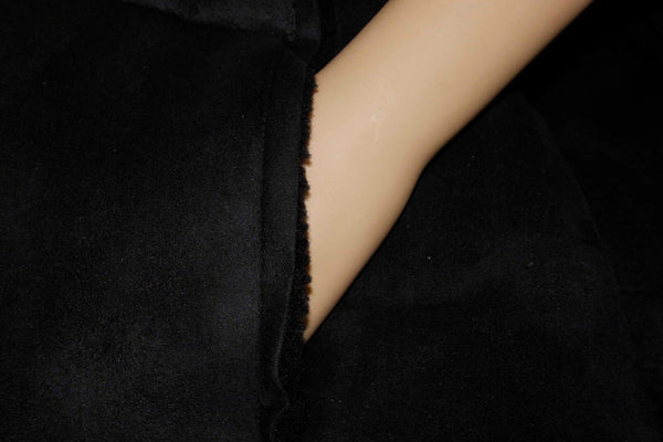 Obermeyer Sz L Black Poly Blend Fleece Lined Coat