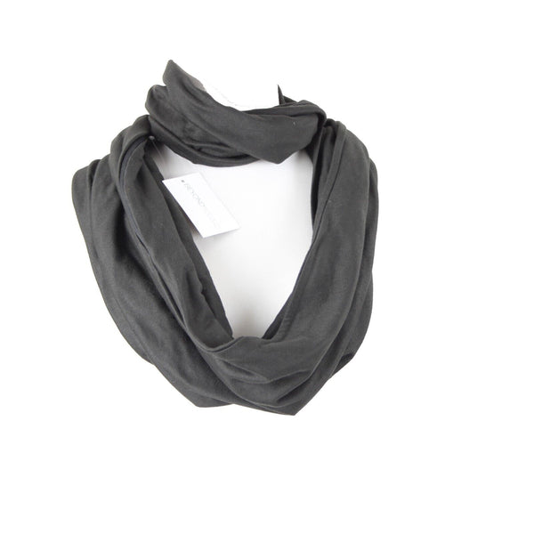 Beyond Yoga NEW 32 x 14 Black Zip Pocket Polyester Elastane Infinity Scarf