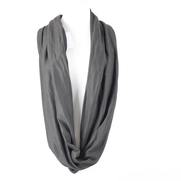 Beyond Yoga NEW 32 x 14 Black Zip Pocket Polyester Elastane Infinity Scarf