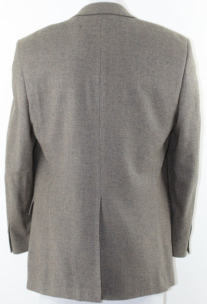 Taylor Henry Tailored 40R Olive Blue 100% Silk Acetate Lined Blazer Jacket