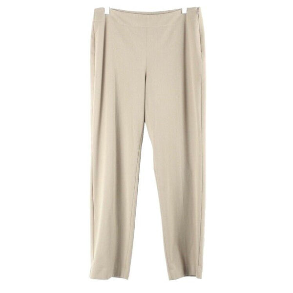 Talbots Sz 8 x 30 Tan Heritage Poly Rayon Spandex Trouser Pant