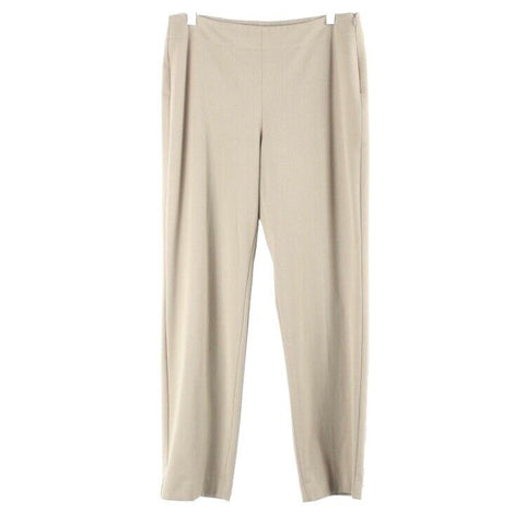 Talbots Sz 8 x 30 Tan Heritage Poly Rayon Spandex Trouser Pant