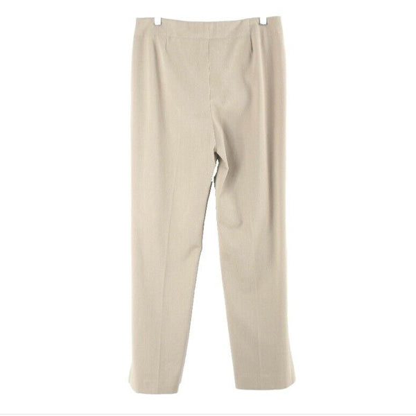 Talbots Sz 8 x 30 Tan Heritage Poly Rayon Spandex Trouser Pant