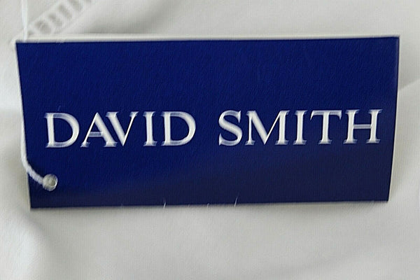 David Smith NEW $52 Sz S White Button Neck Cotton Polyester Knit Top