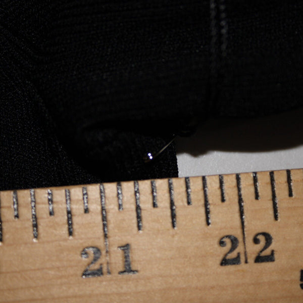 Cyrus NEW $78 Sz 1X Black Keyhole V Neck 3/4 Sleeve Nylon Rayon Top