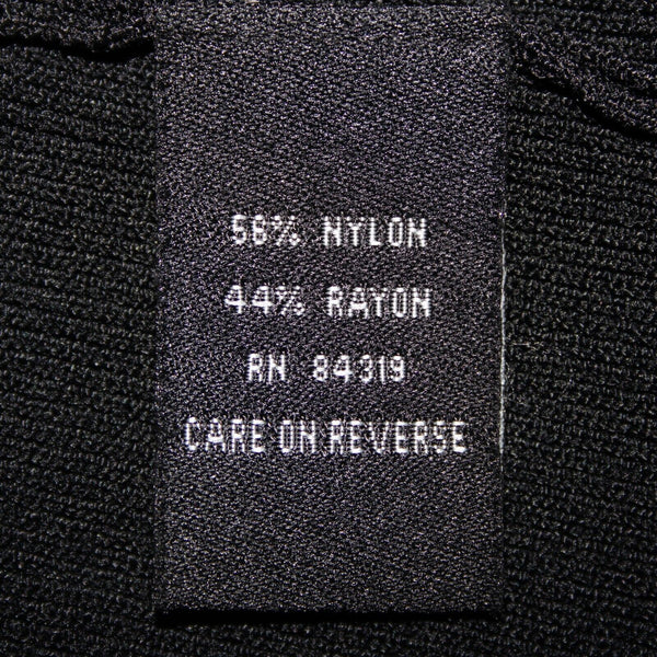 Cyrus NEW $78 Sz 1X Black Keyhole V Neck 3/4 Sleeve Nylon Rayon Top