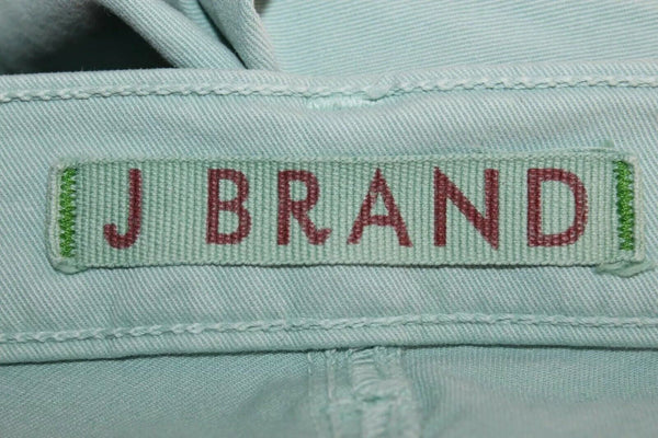 J Brand Sz 29 x 25 Juniper Mint Green Cotton Lycra Capri Pant
