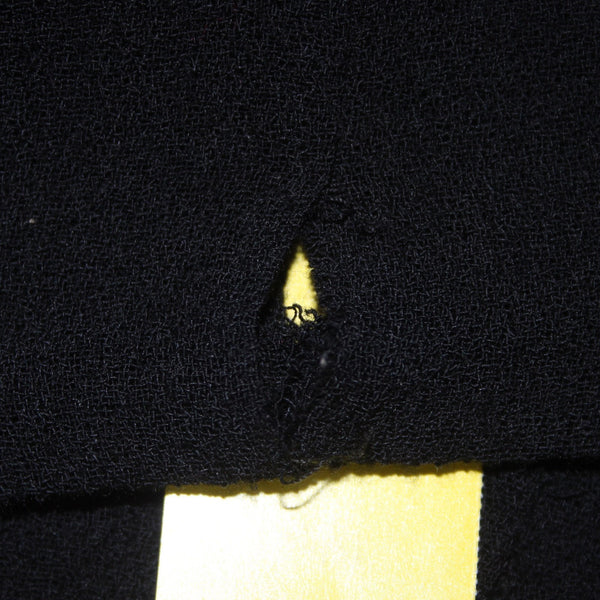 Oscar De La Renta Dress Sz 0 Black Bow Details Side Zip 100% Wool Dress