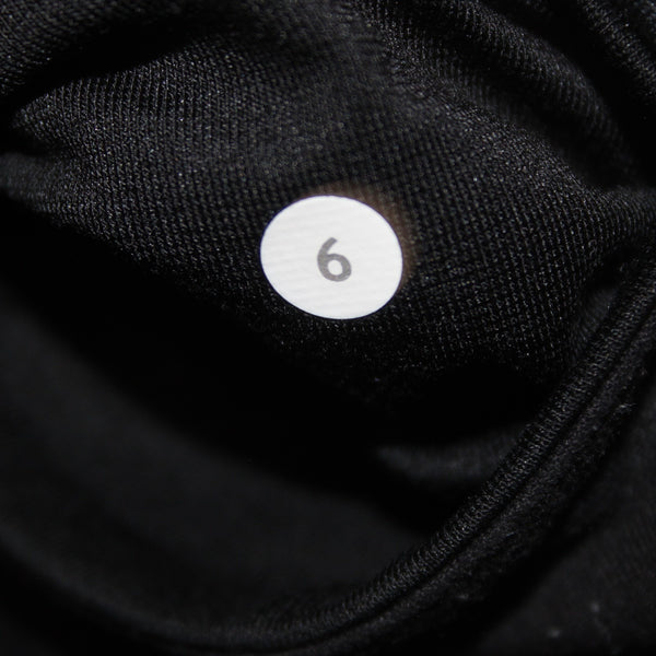 Lululemon AW Pant Sz 6 x 31 Black Gray Pull On Skinny No Fabric Label AW Pant
