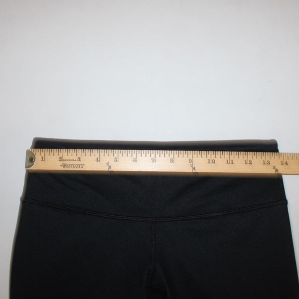 Lululemon AW Pant Sz 6 x 31 Black Gray Pull On Skinny No Fabric Label AW Pant