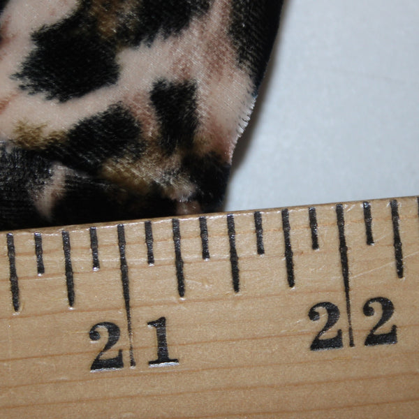 Gold Hawk Jacket Sz M Black Brown Animal Print Velour Rayon Silk Jacket