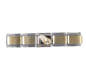 Ciao Flip Flop Stainless Steel Elastic Stretch Chain Link Italian Charm