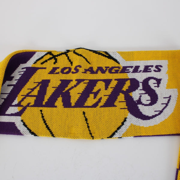 Los Angeles Lakers Team Yellow Purple 62.5" x 7" Knit Muffle Scarf