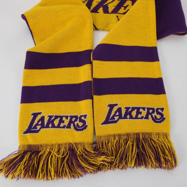 Los Angeles Lakers Team Yellow Purple 62.5" x 7" Knit Muffle Scarf