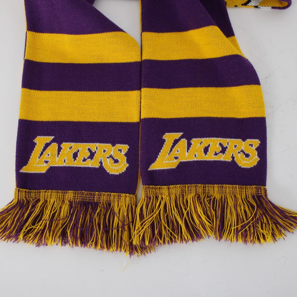 Los Angeles Lakers Team Yellow Purple 62.5" x 7" Knit Muffle Scarf