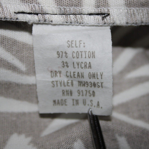 Saks Fifth NEW $190 Sport Sz 18 x 26 Black White Elastic Waist Cotton Pant