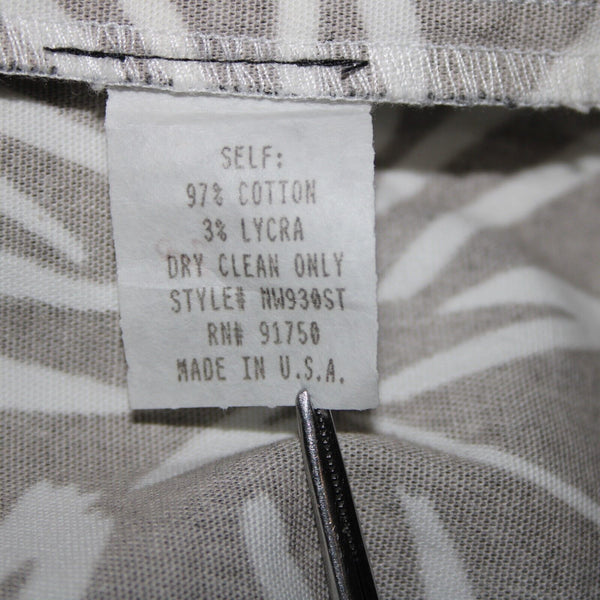 Saks Fifth NEW $190 Sport Sz 18 x 26 Black White Elastic Waist Cotton Pant