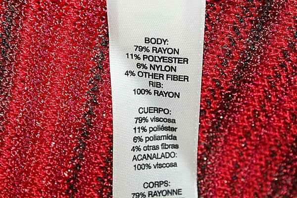 White House BM NEW $98 Sz LP Peach Gold Red Rayon Multi Sweater Knit Top