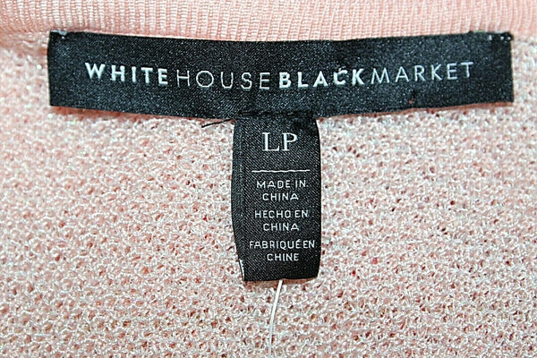White House BM NEW $98 Sz LP Peach Gold Red Rayon Multi Sweater Knit Top
