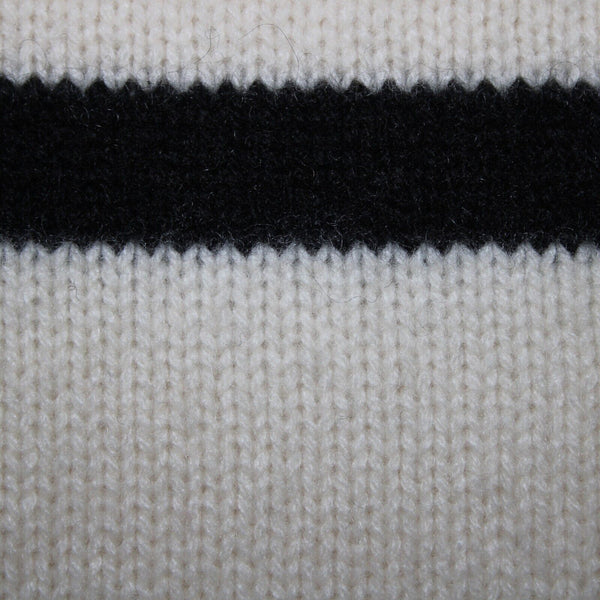 Nordstrom Signature Sz M Beige Black Oversized Turtleneck 100% Cashmere Sweater
