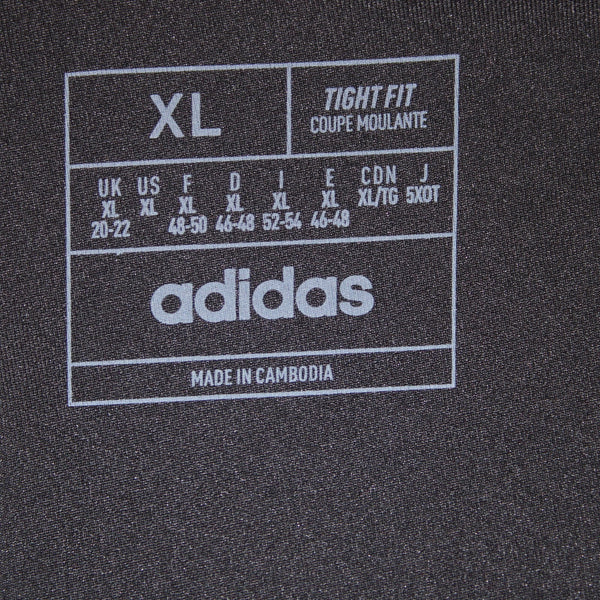 Adidas AW Pant NEW Sz XL x 21 Black White Elastic Waist Knee Length Poly Spandex