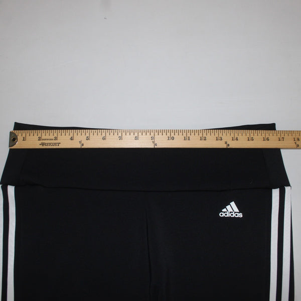 Adidas AW Pant NEW Sz XL x 21 Black White Elastic Waist Knee Length Poly Spandex