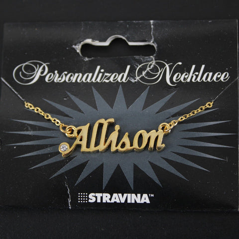 ALLISON NEW Goldtone Rhinestone Accent 14.5" w 4.5" Multi Ring Ext Necklace