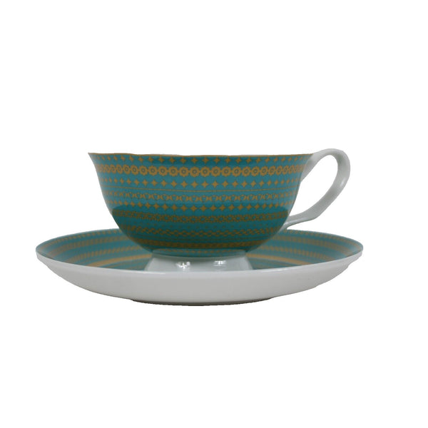 Coastal Imports Stechcol Gracie Bone China Tea Cup With Saucer