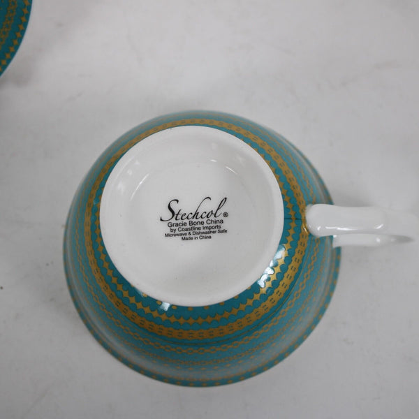 Coastal Imports Stechcol Gracie Bone China Tea Cup With Saucer