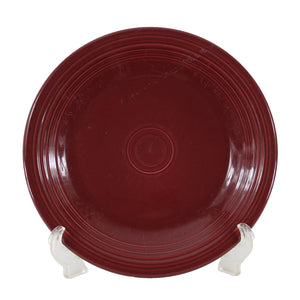 Fiesta Homer Laughun China Burgundy Lead Free 10.25" AS IS Dinner Plate