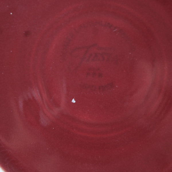 Fiesta Homer Laughun China Burgundy Lead Free 10.25" AS IS Dinner Plate