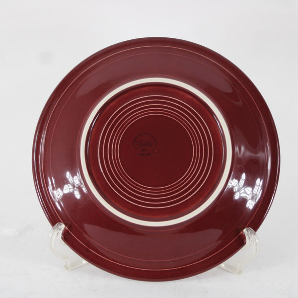 Fiesta Homer Laughun China Burgundy Lead Free 10.25" AS IS Dinner Plate