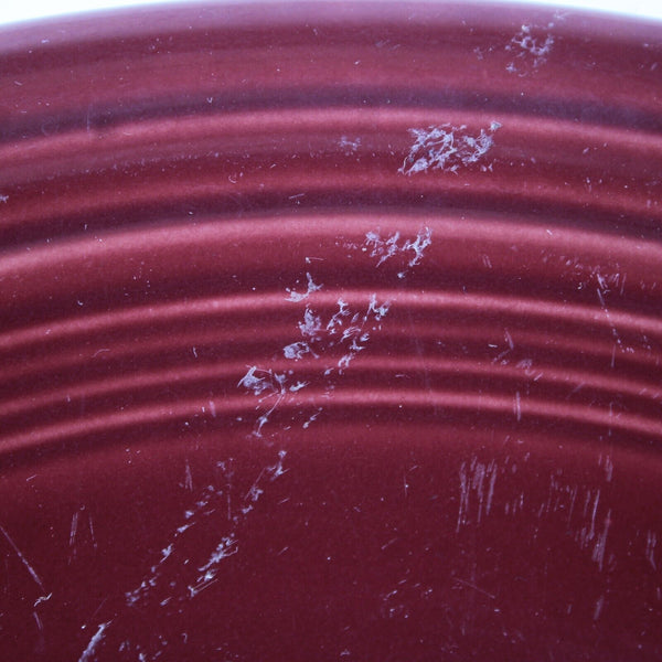 Fiesta Homer Laughun China Burgundy Lead Free 10.25" AS IS Dinner Plate
