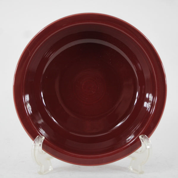 Fiesta Homer Laughun China Burgundy Lead Free 10.25" AS IS Dinner Plate