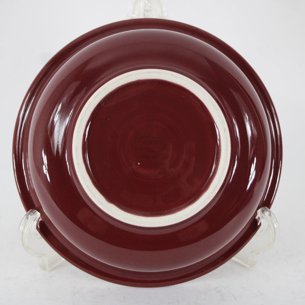 Fiesta Homer Laughun China Burgundy Lead Free 10.25" AS IS Dinner Plate