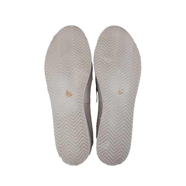 Ron White Sneakers Novella Croco Sz 39 White Green Onyx Embossed Pat 1" Sneakers