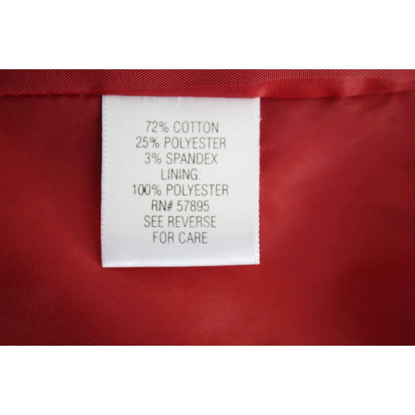 Apt. 9 NEW $89 Sz 8 Red White Lined Hidden Buttons Cotton Blend Coat