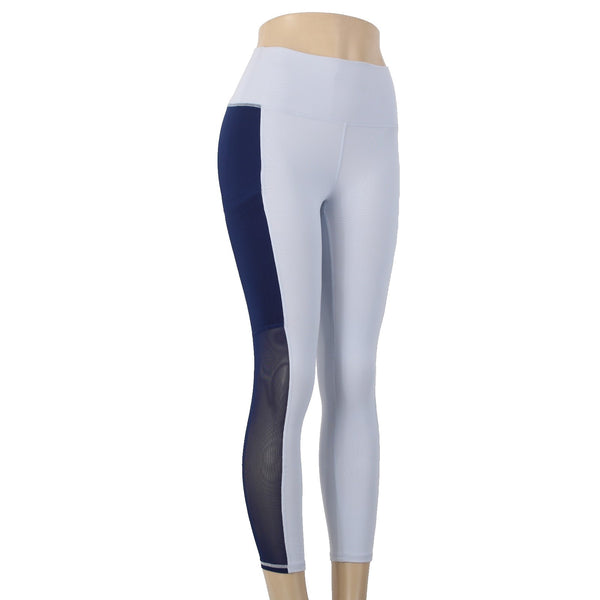 Fabletics AW Capri Pant NEW $65 Sz XS x 22 Lt Blue Navy Poly Elastane AW Capri
