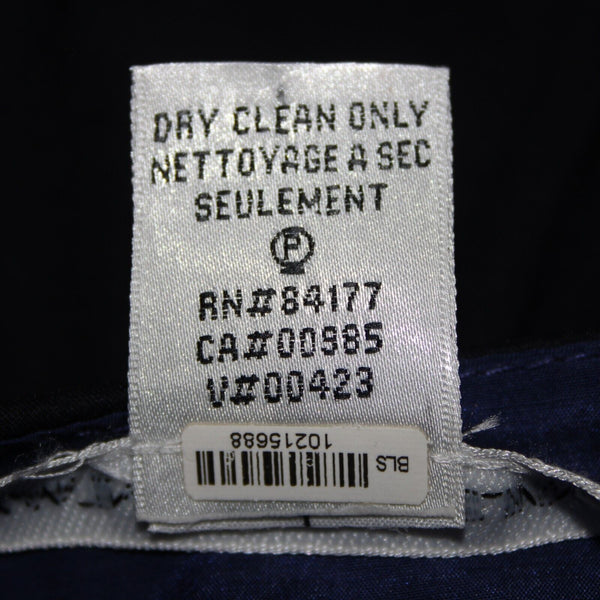 Diane Von Furstenberg Sz 6 Navy Blue Ruched Tie Sleeveless Cotton Poly Dress