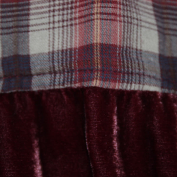Johnny Was Workshop Top Sz L Burgundy Red Tan Embroidered Buttons Cotton Top