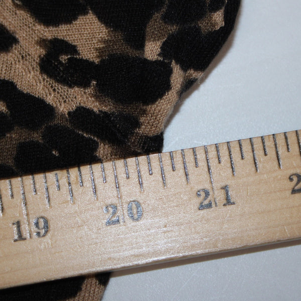 Halogen Cardigan NEW Sz XL Animal Print Open Front Rayon Linen Cardigan Sweater