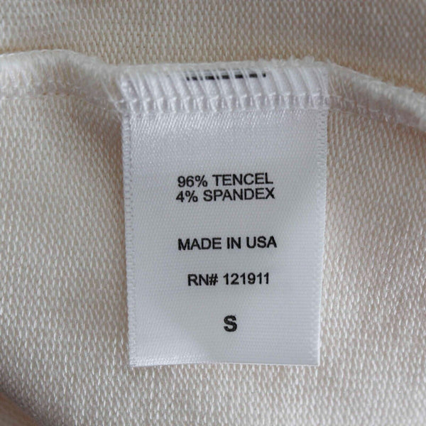 LNA NEW Sz S Ivory Open Cold Elbow Thumbhole Tencel Blend Knit Wrap