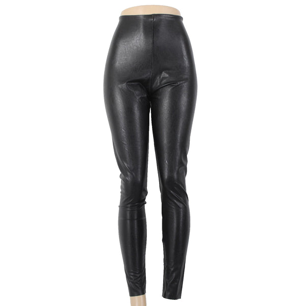 Commando Pant NEW $118 Sz XL x 30  Black Pleather Viscose Elastane Legging Pant