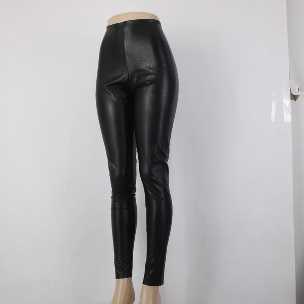 Commando Pant NEW $118 Sz XL x 30  Black Pleather Viscose Elastane Legging Pant