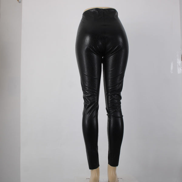 Commando Pant NEW $118 Sz XL x 30  Black Pleather Viscose Elastane Legging Pant