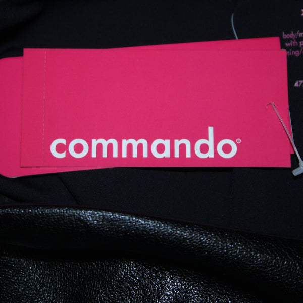 Commando Pant NEW $118 Sz XL x 30  Black Pleather Viscose Elastane Legging Pant